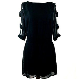 I.N. San Francisco Cold Shoulder Dress Black Junior Size Large Black